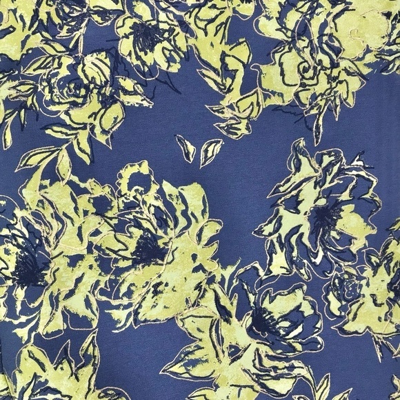 Soft Surroundings Elisabetta Floral Print Gold Detail Pants Style 2CE11 - Picture 8 of 11